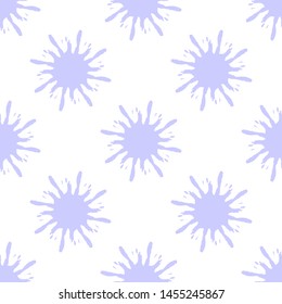 Seamless decorative pattern of symmetrical blots. Abstract background. Colorful design for textile, fabric, web.