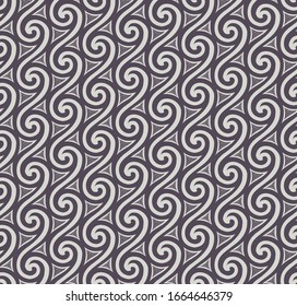 seamless decorative pattern with tangled spirals