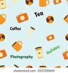 seamless decorative patterns nature vector background