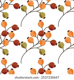 seamless decorative patterns nature vector background