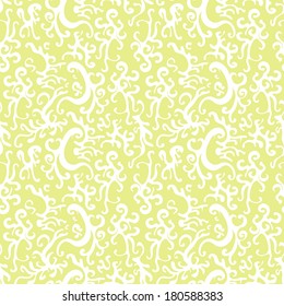 seamless decorative spring plants pattern