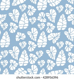 Seamless decorative template texture with leaves. 
