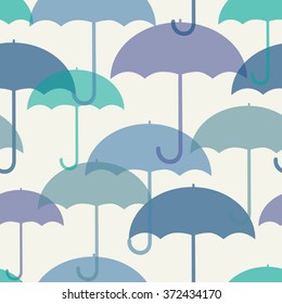 Seamless Decorative Umbrella Pattern