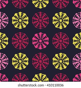 Seamless decorative vector background with abstract shapes. Print. Cloth design, wallpaper. 