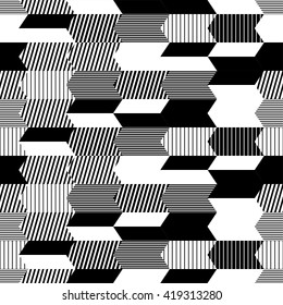 Seamless decorative vector background with abstract shapes. Print. Cloth design, wallpaper.