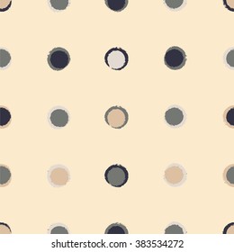 Seamless decorative vector background with circles. Print. Cloth design, wallpaper.
