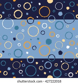 Seamless decorative vector background with circles. Print. Cloth design, wallpaper. 