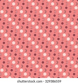Seamless decorative vector background with geometric shapes