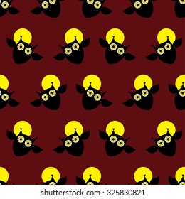 Seamless decorative vector background Happy Halloween