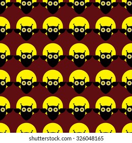Seamless decorative vector background Happy Halloween