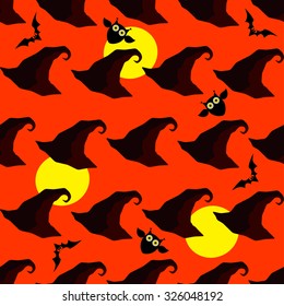 Seamless decorative vector background Happy Halloween