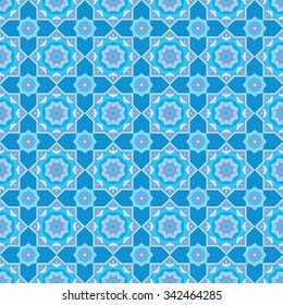 Seamless decorative vector background with mosaic pattern