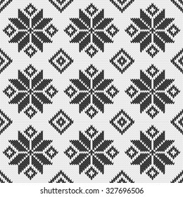 Seamless decorative vector background Norwegian knitted sweater