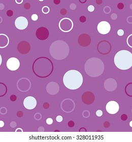 Seamless decorative vector background with polka dots