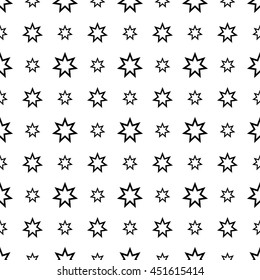 Seamless decorative vector background with stars. Print. Cloth design, wallpaper.