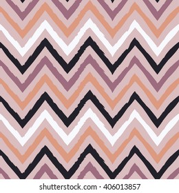 Seamless decorative vector background with zigzag line. Print. Cloth design, wallpaper.