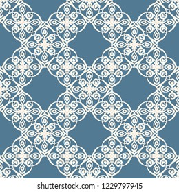 Seamless decorative vector pattern with elegant openwork ornament. Abstract background for printing on paper, wallpaper, covers, textiles, fabrics, for decoration, decoupage, scrapbooking and other