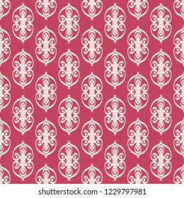 Seamless decorative vector pattern with elegant openwork ornament. Abstract background for printing on paper, wallpaper, covers, textiles, fabrics, for decoration, decoupage, scrapbooking and other