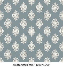 Seamless decorative vector pattern with elegant openwork ornament. Abstract background for printing on paper, wallpaper, covers, textiles, fabrics, for decoration, decoupage, scrapbooking and other