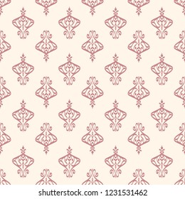 Seamless decorative vector pattern with elegant openwork ornament. Abstract background for printing on paper, wallpaper, covers, textiles, fabrics, for decoration, decoupage, scrapbooking and other