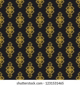 Seamless decorative vector pattern with elegant openwork ornament. Abstract background for printing on paper, wallpaper, covers, textiles, fabrics, for decoration, decoupage, scrapbooking and other