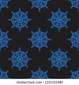 Seamless decorative vector pattern with elegant openwork ornament. Abstract background for printing on paper, wallpaper, covers, textiles, fabrics, for decoration, decoupage, scrapbooking and other
