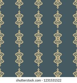 Seamless decorative vector pattern with elegant openwork ornament. Abstract background for printing on paper, wallpaper, covers, textiles, fabrics, for decoration, decoupage, scrapbooking and other