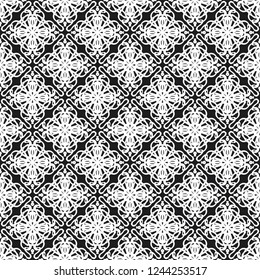 Seamless decorative vector pattern with elegant openwork ornament. Abstract background for printing on paper, wallpaper, covers, textiles, fabrics, for decoration, decoupage, scrapbooking and other