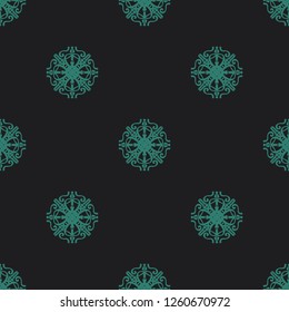Seamless decorative vector pattern with elegant openwork ornament. Abstract background for printing on paper, wallpaper, covers, textiles, fabrics, for decoration, decoupage, scrapbooking and other