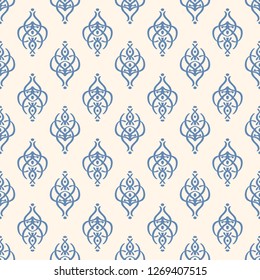 Seamless decorative vector pattern with elegant openwork ornament. Abstract background for printing on paper, wallpaper, covers, textiles, fabrics, for decoration, decoupage, scrapbooking and other
