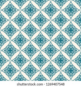 Seamless decorative vector pattern with elegant openwork ornament. Abstract background for printing on paper, wallpaper, covers, textiles, fabrics, for decoration, decoupage, scrapbooking and other