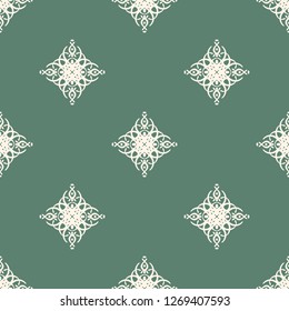 Seamless decorative vector pattern with elegant openwork ornament. Abstract background for printing on paper, wallpaper, covers, textiles, fabrics, for decoration, decoupage, scrapbooking and other