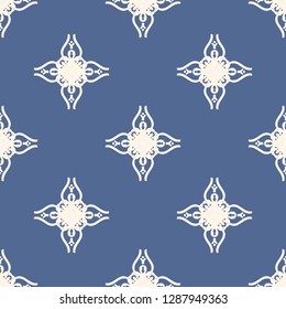Seamless decorative vector pattern with elegant openwork ornament. Abstract background for printing on paper, wallpaper, covers, textiles, fabrics, for decoration, decoupage, scrapbooking and other