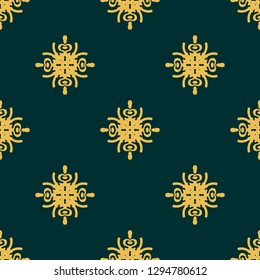 Seamless decorative vector pattern with elegant openwork ornament. Abstract background for printing on paper, wallpaper, covers, textiles, fabrics, for decoration, decoupage, scrapbooking and other