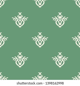 Seamless decorative vector pattern with elegant openwork ornament. Abstract background for printing on paper, wallpaper, covers, textiles, fabrics, for decoration, decoupage, scrapbooking and other