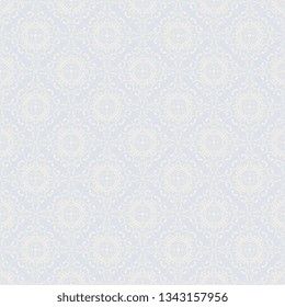 Seamless decorative wallpaper pattern. Seamless floral ornament on background. Vintage ornament