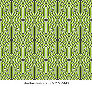 Seamless decotative geometric patterns. vector illustration. for design, banners, invitations, fabrics.