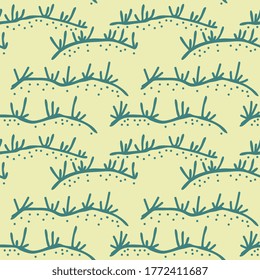 Seamless decroative simple grass pattern