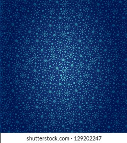 Seamless deep blue pattern. Cartoon cute design. Decorative fantasy background. Original dotted texture