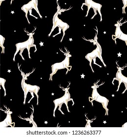 seamless deer pattern