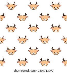 Seamless deer pattern. deer background.