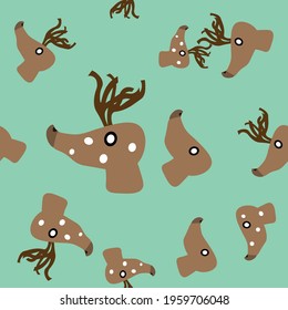 Seamless Deer Patterns of Animal