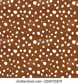 Seamless deer skin background with wool strokes