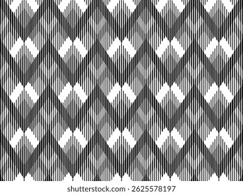 Seamless degrade line zigzag halftone Chevron stripe line pattern vector on black background, Halftone pattern for Fabric and textile printing, jersey print, wrapping paper, backdrops and packaging