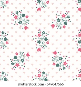 El delicado patrón de ramos. Fondo floral y transparente para las cubiertas textiles o de libros, fabricación, papel pintado, impresión, envoltura de regalo y depósito de chatarra. Millefleurs del día de San Valentín.