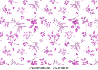 Seamless delicate pattern of bouquets. Summer flowers. Floral diagonal background for textile or book covers, wallpapers, print, gift wrap and scrapbooking.