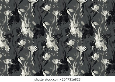 Padrão suave delicado de buquês. Flores de verão. Fundo floral diagonal para capas têxteis ou de livros, papéis de parede, impressão, envoltório de presentes e scrapbooking. Cores da moda