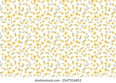 Seamless delicate pattern of bouquets. Summer flowers. Floral diagonal background for textile or book covers, wallpapers, print, gift wrap and scrapbooking. Trendy colors