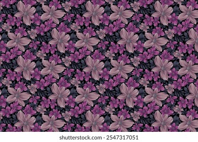 Patrón delicado sin fisuras de ramos. Flores de verano. Fondo diagonal floral para textiles o cubiertas de libros, Fondos de pantalla, impresión, envoltura de regalo y scrapbooking. Colores de moda