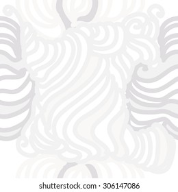 Seamless  delicate pattern, stripes, waves,spots, doodle, spirals. Hand drawn.